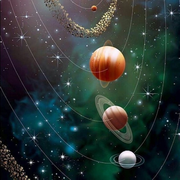 Planet Earrings - Picture 2 of 10